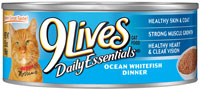 9 Lives Ocean Whitefish Dinner Canned Cat Food