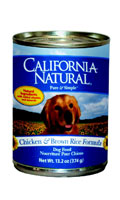 California Natural Chicken and Brown Rice Canned Dog Food