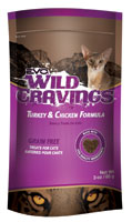 EVO Grain Free Wild Cravings Turkey and Chicken Formula Cat Treats (50% OFF)