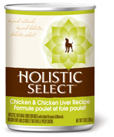 Holistic Select Chicken and Chicken Liver Recipe Canned Dog Food