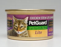 Petguard Chicken Stew Lite Dinner Canned Cat Food