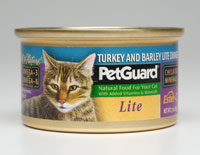 Petguard Turkey Barley Lite Dinner Canned Cat Food