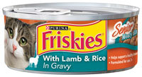 Friskies Senior Meaty Bits With Lamb and Rice In Gravy Canned Cat Food