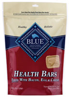 Blue Health Bars Baked With Bacon, Egg and Cheese