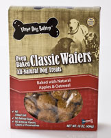 Three Dog Bakery Classic Wafers Apple Oatmeal Dog Treats