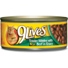 9 Lives Nibbles with Beef in Gravy Canned Cat Food